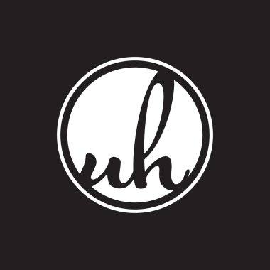 İlk harf logo daire halkası ile