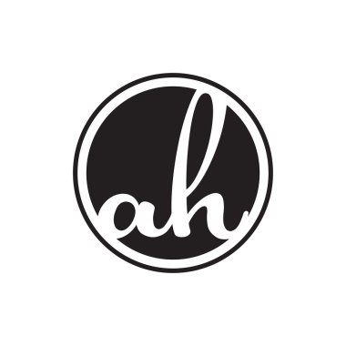 İlk harf logo daire halkası ile