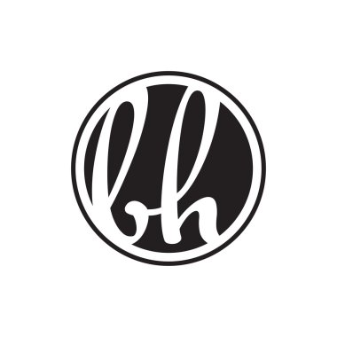 İlk harf logo daire halkası ile