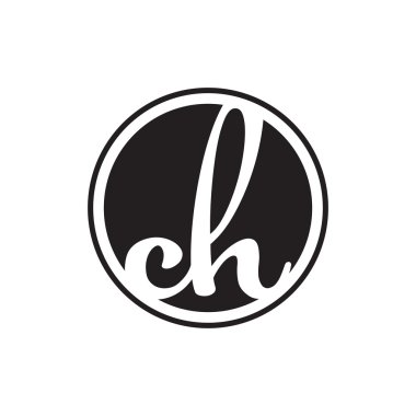 İlk harf logo daire halkası ile