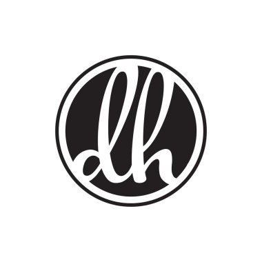 İlk harf logo daire halkası ile
