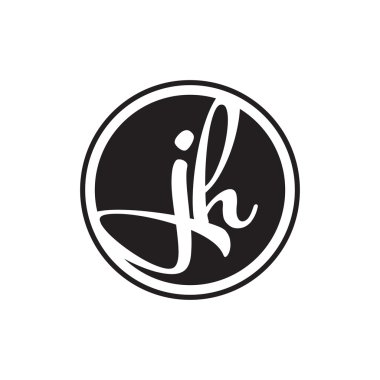 İlk harf logo daire halkası ile