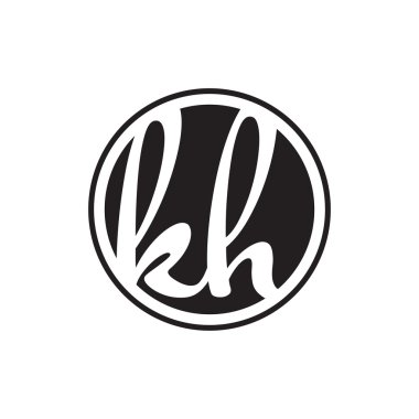 İlk harf logo daire halkası ile