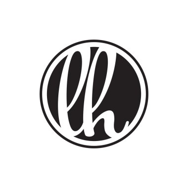 İlk harf logo daire halkası ile