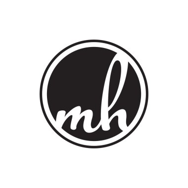 İlk harf logo daire halkası ile