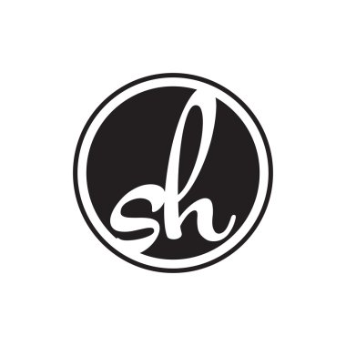 İlk harf logo daire halkası ile
