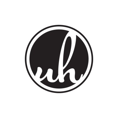 İlk harf logo daire halkası ile