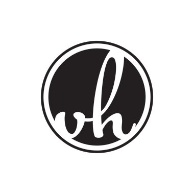 İlk harf logo daire halkası ile