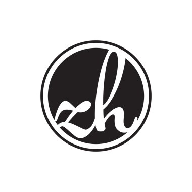 İlk harf logo daire halkası ile