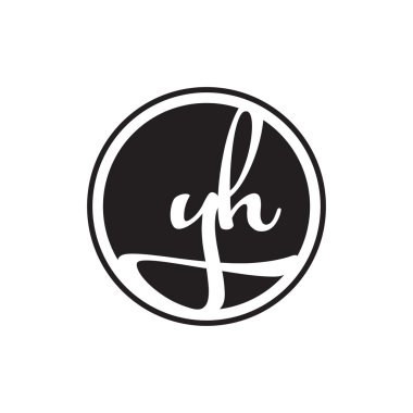 İlk harf logo daire halkası ile