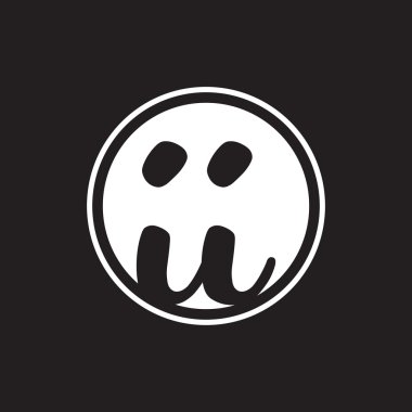 İlk harf logo daire halkası ile