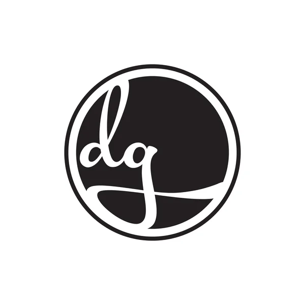 İlk harf logo daire halkası ile