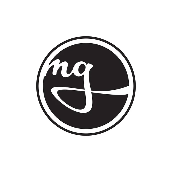 İlk harf logo daire halkası ile