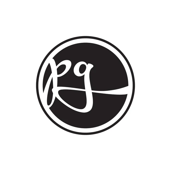 İlk harf logo daire halkası ile