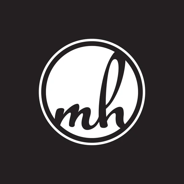 İlk harf logo daire halkası ile