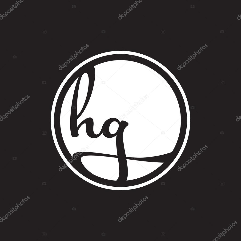 Initial letter logo circle with ring