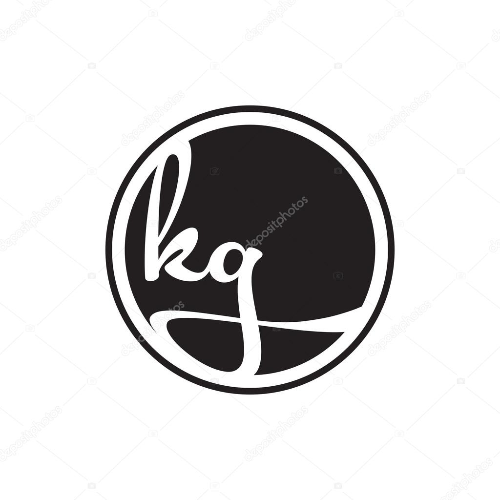 Initial letter logo circle with ring