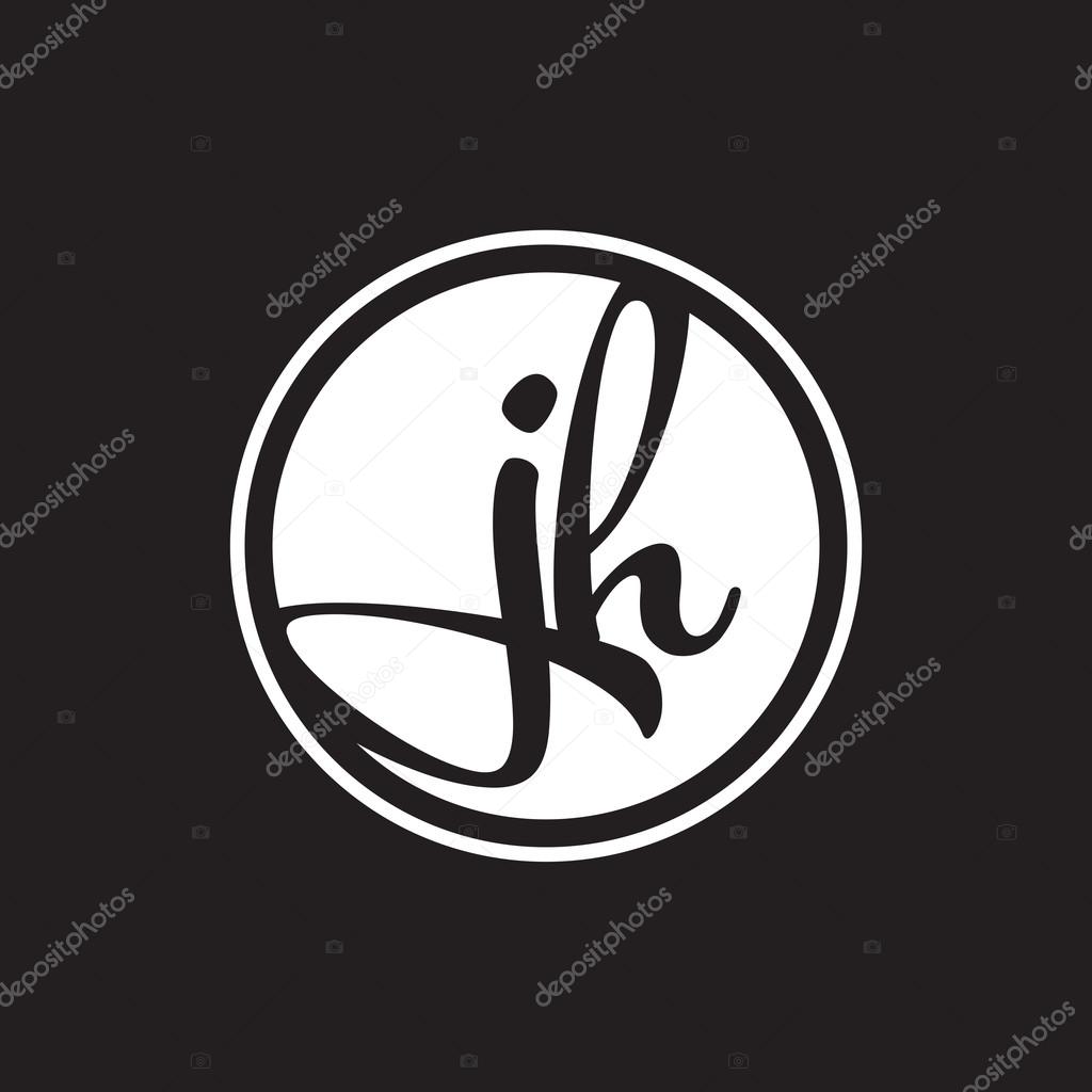 Initial letter logo circle with ring