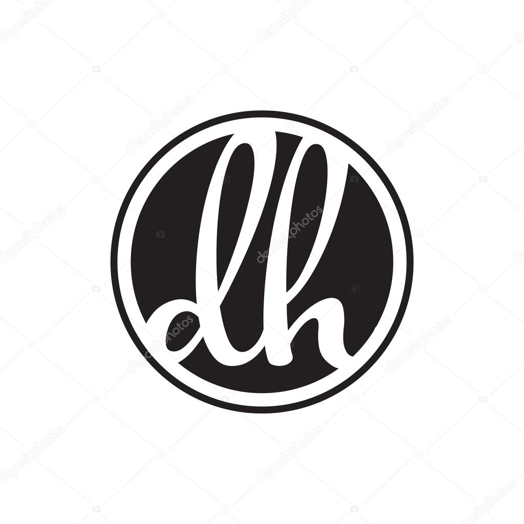 Initial letter logo circle with ring