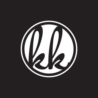 İlk harf logo daire halkası ile