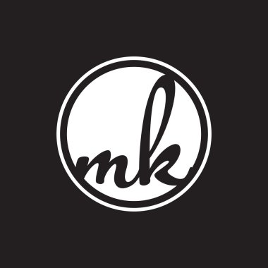 İlk harf logo daire halkası ile