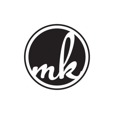 İlk harf logo daire halkası ile