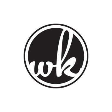 İlk harf logo daire halkası ile