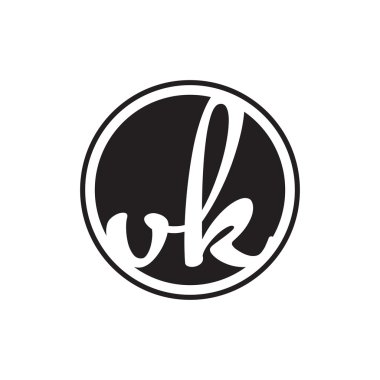 İlk harf logo daire halkası ile