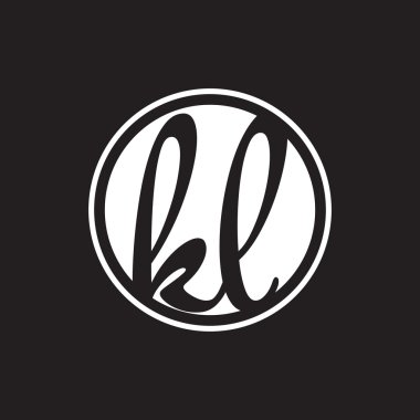 İlk harf logo daire halkası ile