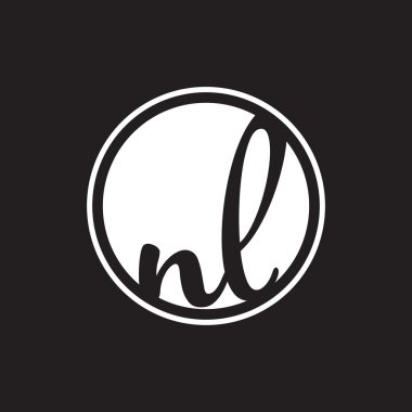 İlk harf logo daire halkası ile