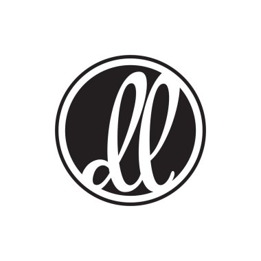 İlk harf logo daire halkası ile