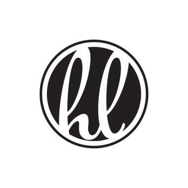 İlk harf logo daire halkası ile