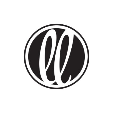 İlk harf logo daire halkası ile