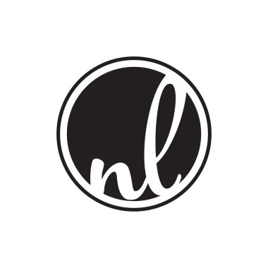 İlk harf logo daire halkası ile