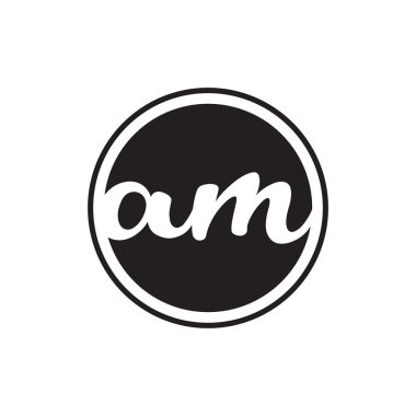 İlk harf logo daire halkası ile