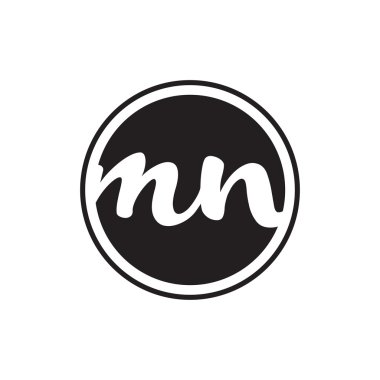 İlk harf logo daire halkası ile