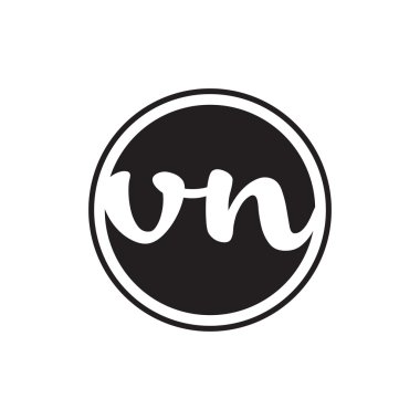 İlk harf logo daire halkası ile