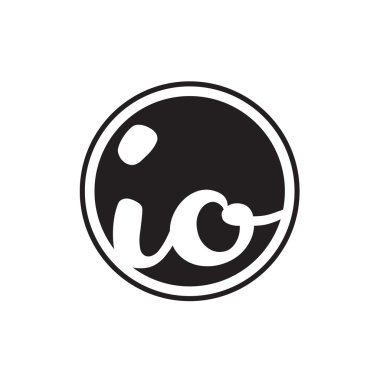 İlk harf logo daire halkası ile