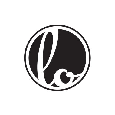 İlk harf logo daire halkası ile