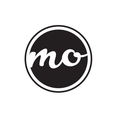 İlk harf logo daire halkası ile