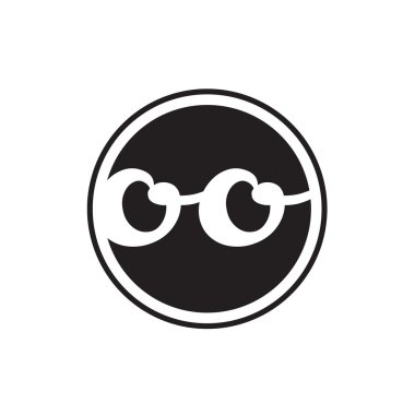 İlk harf logo daire halkası ile