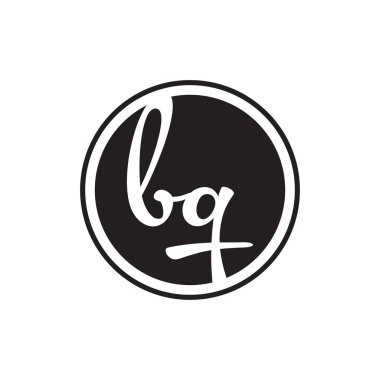 İlk harf logo daire halkası ile