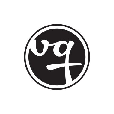 İlk harf logo daire halkası ile