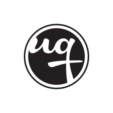 İlk harf logo daire halkası ile