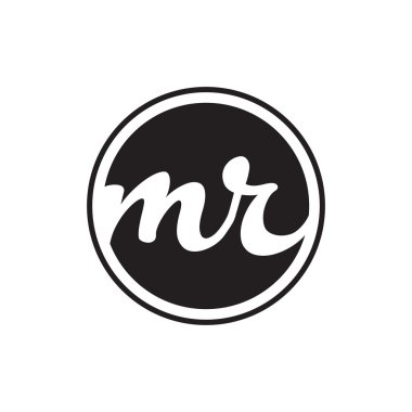 İlk harf logo daire halkası ile