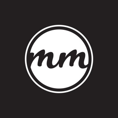 İlk harf logo daire halkası ile