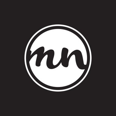 İlk harf logo daire halkası ile