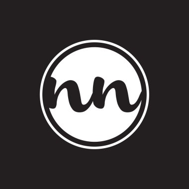 İlk harf logo daire halkası ile