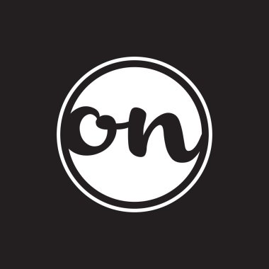 İlk harf logo daire halkası ile