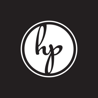 İlk harf logo daire halkası ile